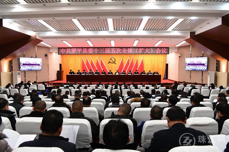 中共罗平县委十三届五次全体（扩大）会议隆重开幕