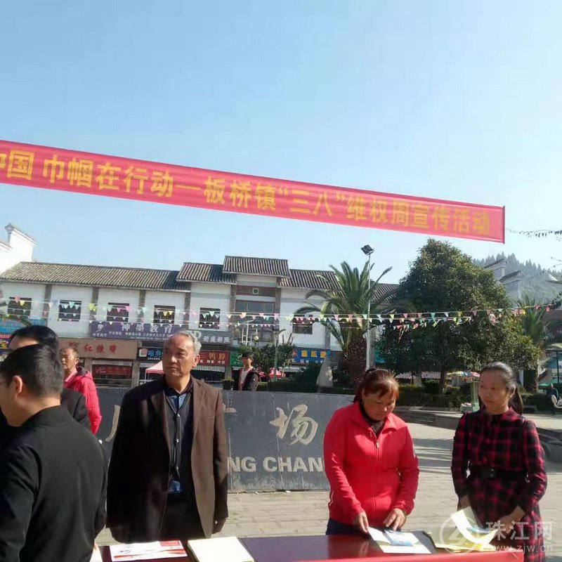 罗平县板桥镇：“三八”维权宣传 巾帼在行动