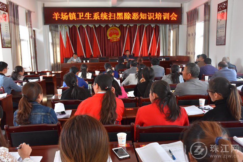 宣威市羊场镇卫生院开展扫黑除恶专项斗争知识培训