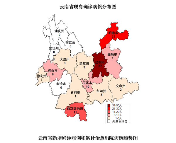 19日12时至24时新增病例为零 云南省累计确诊病例172例（昆明市核减1例）