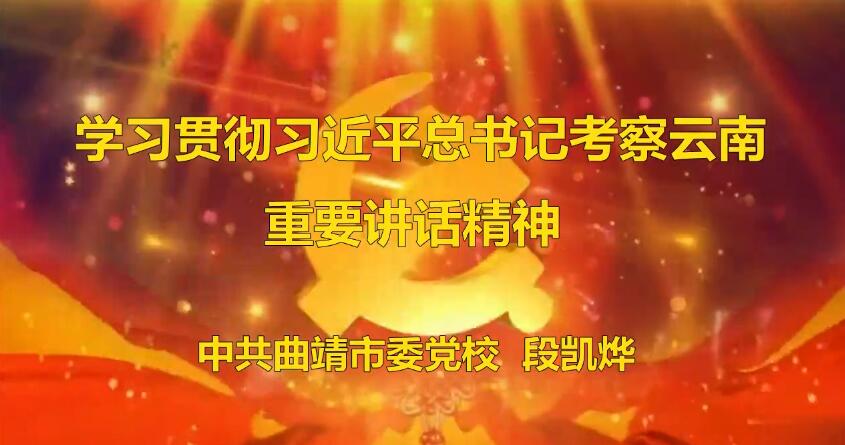 学习贯彻习近平总书记考察云南重要讲话精神