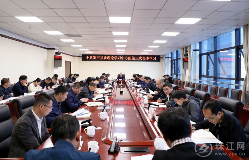 罗平县委理论学习中心组举行2021年第三次集中学习