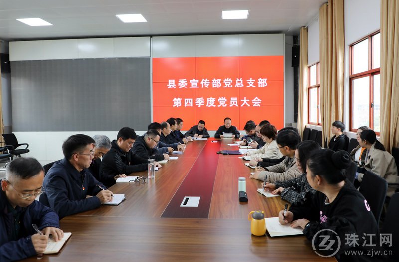 中共罗平县委宣传部举办党总支部第四季度党员大会