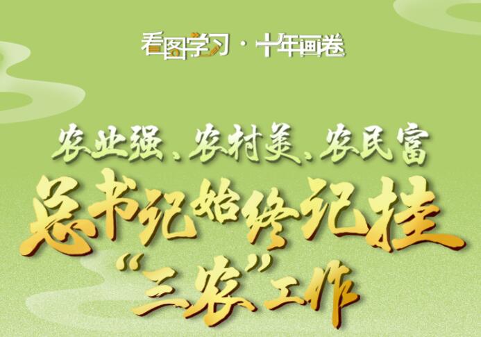 看图学习·十年画卷丨农业强、农村美、农民富 总书记始终记挂“三农”工作