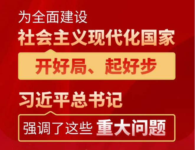 为全面建设社会主义现代化国家开好局、起好步，习近平总书记强调了这些重大问题