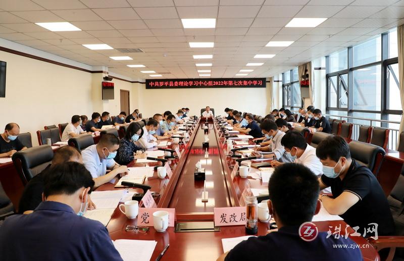 罗平县委理论学习中心组举行2022年第七次集中学习
