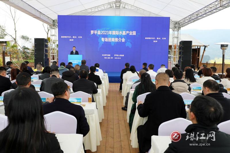 罗平县举办2023年水晶产业园专场招商推介会