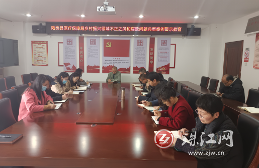 陆良县医疗保障局开展乡村振兴领域腐败典型案例廉政警示教育