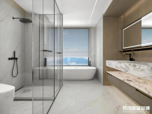 品质之选：马可波罗瓷砖，为浴室空间增添优雅舒适氛围