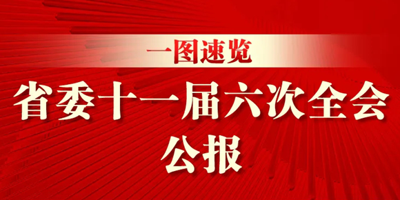 一图速览省委十一届六次全会公报