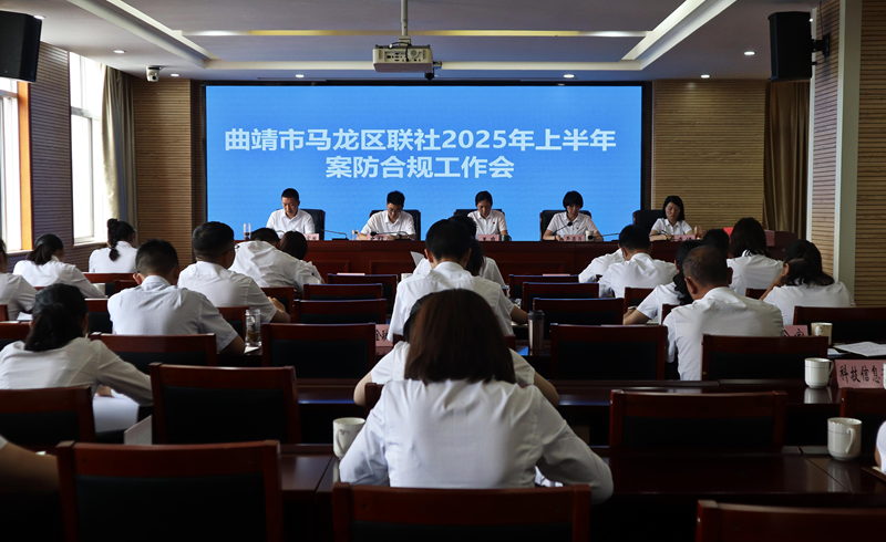 坚守合规理念 织密风险防线——马龙区联社召开2025年上半年案防合规工作会议